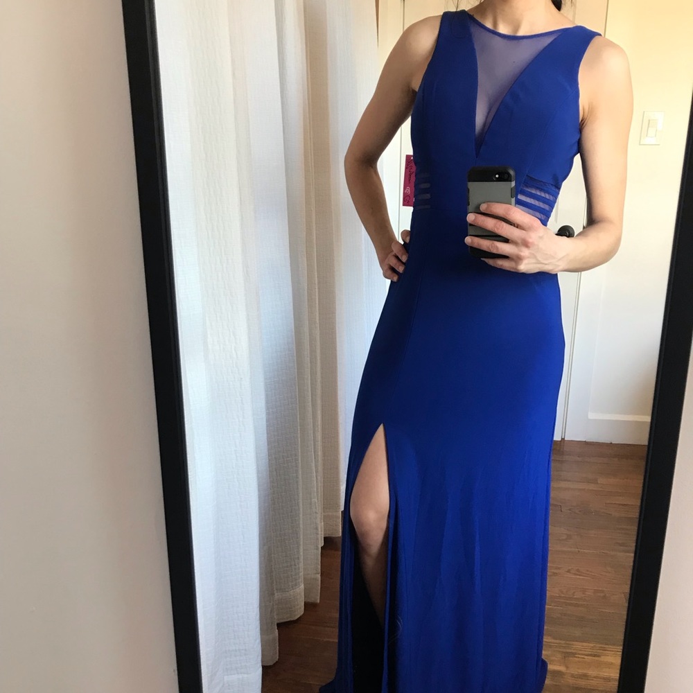Blue maxi dress